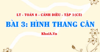 Dấu hiệu nhận biết hình thang cân, Tính chất và khái niệm Hình thang cân? Toán 8 bài 3 c5cd1